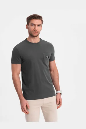 Ombre Clothing Pánské volnočasové tričko s kapsičkou