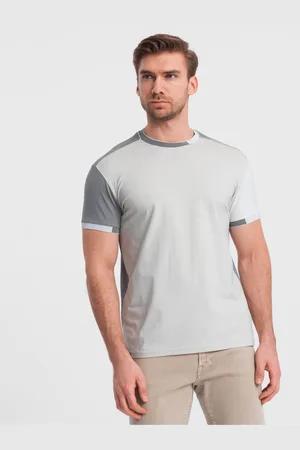 Ombre Clothing Šedé pánské tričko