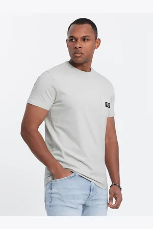 Ombre Clothing Pánské volnočasové tričko s kapsičkou