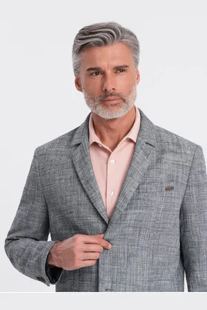 Ombre Clothing Šedé pánské sako