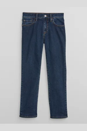 GAP Tmavě modré klučičí straight fit džíny