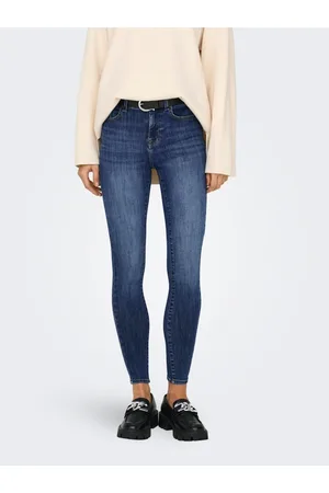 ONLY Tmavě modré dámské skinny fit džíny Power
