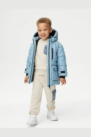 Marks & Spencer Zateplený kabát s kapucí a technologií Stormwear™ (2–8 let)