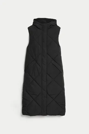 Marks & Spencer Dlouhá zateplená prošívaná vesta s technologií Thermowarmth™