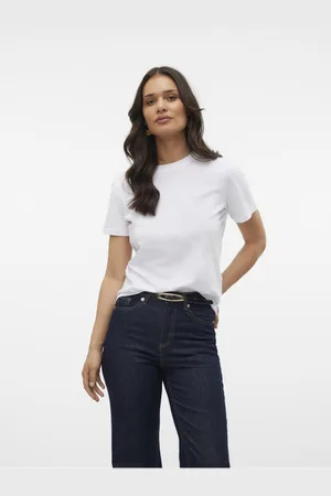 VERO MODA Bílé dámské tričko Paulina