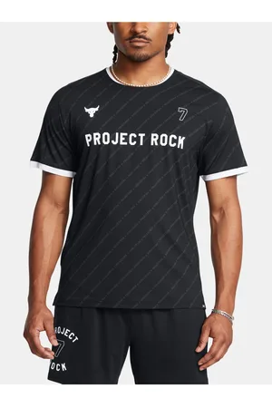 Under Armour Černé pánské tričko Project Rock Rugby Shirt