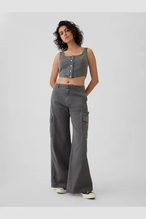GAP Kalhoty s kapsami Baggy Khaki Cargo