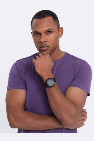 Ombre Clothing Pánské klasické bavlněné tričko BASIC