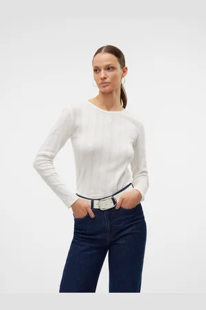 VERO MODA Bílé dámské tričko Lisa