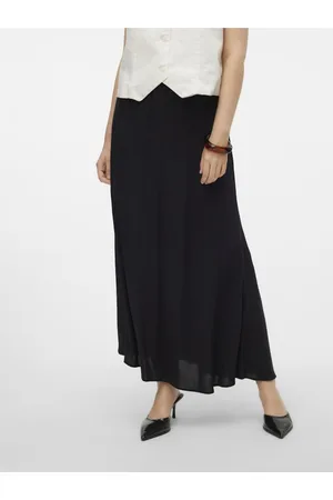 VERO MODA Černá dámská maxi sukně Alba