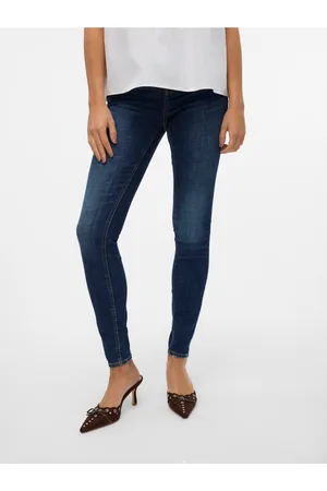 VERO MODA Tmavě modré dámské skinny džíny