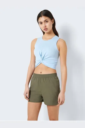 Noisy May Světle modrý dámský crop top Twiggi