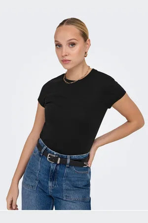 ONLY Černé dámské basic tričko Elina