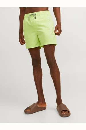 JACK & JONES Zelené pánské plavky Fiji