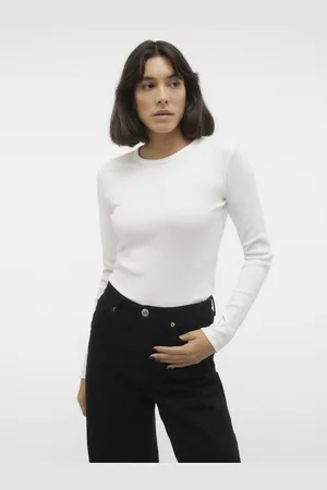 VERO MODA Bílé dámské tričko Chloe