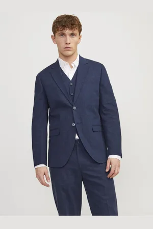 JACK & JONES Tmavě modré pánské sako Riviera