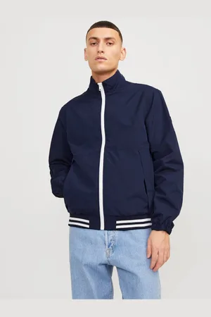 JACK & JONES Tmavě modrý pánský bomber Climb