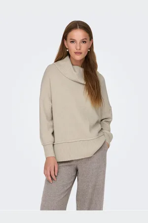 ONLY Béžový dámský oversize svetr Hazel