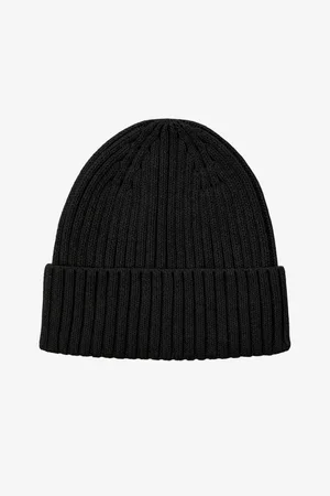 JACK & JONES Černá pánská čepice Prime