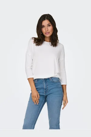 ONLY Bílé dámské tričko Glamour