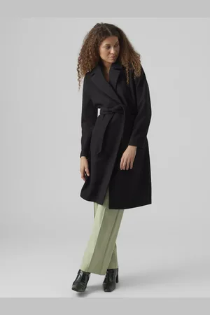 VERO MODA Černý dámský kabát Fortuneaya