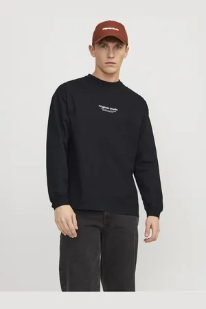 JACK & JONES Černé pánské tričko