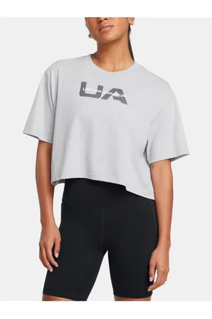 Under Armour Dámské tričko UA W BOXY CROP BRANDED SS