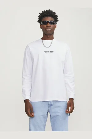 JACK & JONES Bílé pánské tričko