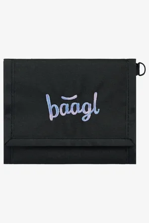 Baagl Černá peněženka Metallic Holo