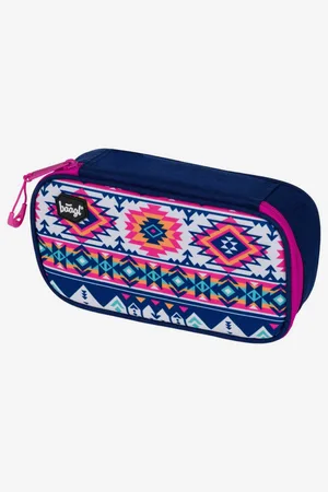 Baagl Modrý školní penál etue boho