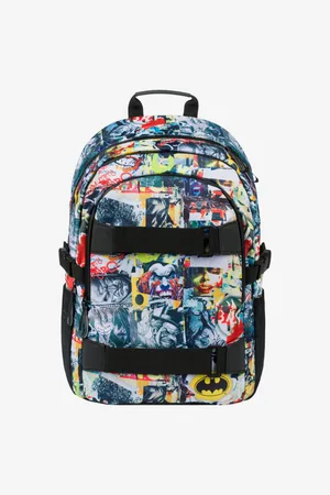 Baagl Černý školní batoh Skate Batman Komiks