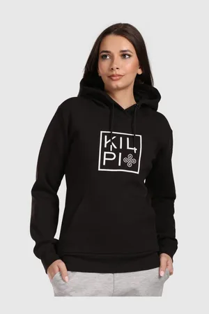 Kilpi Dámská bavlněná mikina s kapucí NIKY-W Černá