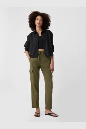 GAP Dámské kalhoty s kapsami Mid Rise Easy Cargo