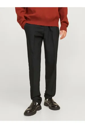 JACK & JONES Černé pánské chino kalhoty Tace
