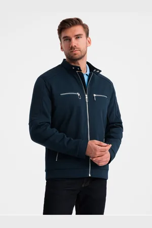 Ombre Clothing Pánská bunda se stojáčkem a kapsami