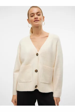 VERO MODA Béžový dámský kardigan Boom