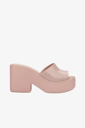 Melissa Světle růžové dámské pantofle na podpatku Posh