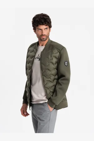 Ombre Clothing Pánská prošívaná bunda bomber