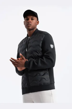 Ombre Clothing Pánská prošívaná bunda bomber
