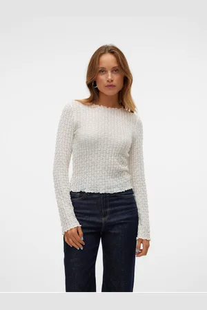 VERO MODA Bílé dámské tričko Shelby