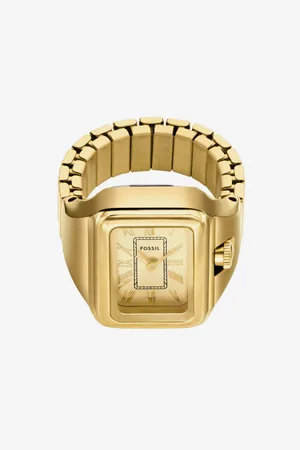 Fossil Dámské hranaté hodinky prsten Raquel Watch Ring