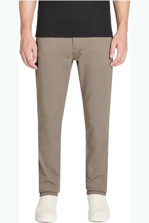 Celio Hnědé pánské slim kalhoty Jofive 30