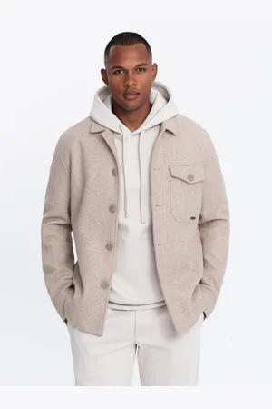 Ombre Clothing Pánská lehká fleecová bunda V1 OM-JANP-0199