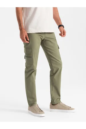 Ombre Clothing Pánské kalhoty STRAIGHT LEG CARGO V2 OM-PACG-0204