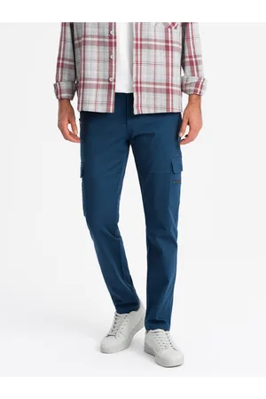 Ombre Clothing Pánské kalhoty STRAIGHT LEG CARGO V1 OM-PACG-0204