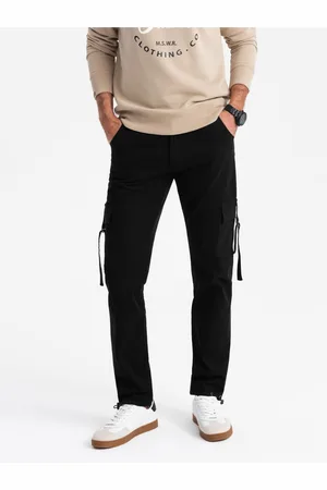 Ombre Clothing Pánské kalhoty STRAIGHT LEG CARGO V4 OM-PACG-0197