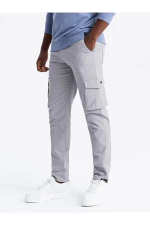 Ombre Clothing Pánské kalhoty STRAIGHT LEG CARGO V3 OM-PACG-0196