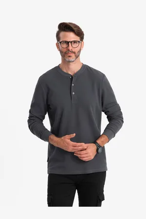 Ombre Clothing Pánský vaflový úplet V3 OM-LSCL-0120