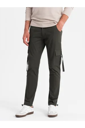 Ombre Clothing Pánské kalhoty STRAIGHT LEG CARGO V3 OM-PACG-0197