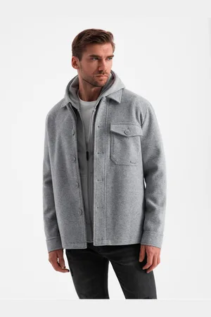Ombre Clothing Pánská lehká fleecová bunda V2 OM-JANP-0199